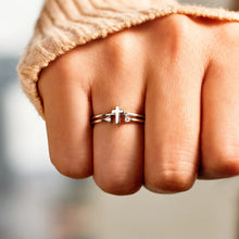 Load image into Gallery viewer, Lead Me Sterling Silver Cross Ring
