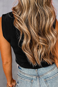 Stona Solid Mock Neck Tank