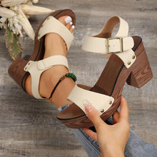 Load image into Gallery viewer, Pin Block Heel Sandals
