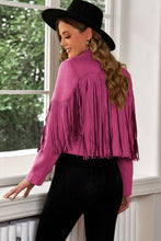 Load image into Gallery viewer, Framed Fringe Cropped Blazer
