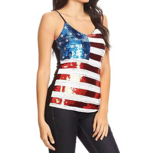America Sequin Top