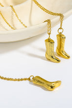 Load image into Gallery viewer, Cowboy Boot Pendant Stainless Steel Necklace
