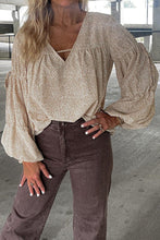 Load image into Gallery viewer, Krista Sleeve Printed Sleeves Blouse
