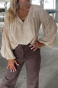 Krista Sleeve Printed Sleeves Blouse