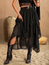 Load image into Gallery viewer, Karla Lace Detail Layered Midi Skirt
