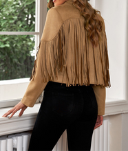 Load image into Gallery viewer, Framed Fringe Cropped Blazer
