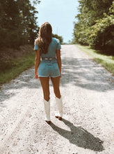 Load image into Gallery viewer, Gilly Ann Denim Romper
