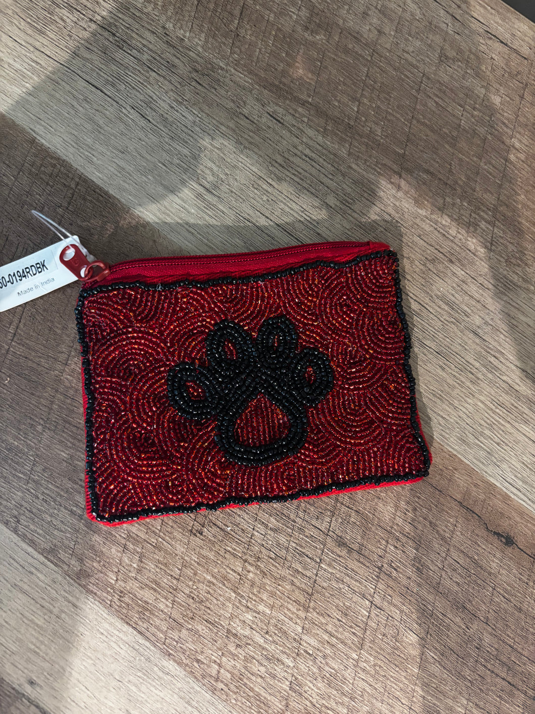 UGA Paw Print Coin Purse