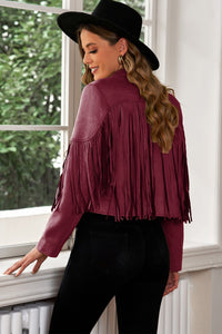 Framed Fringe Cropped Blazer