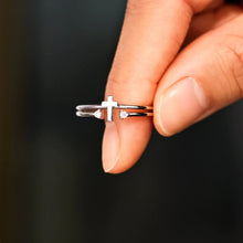 Load image into Gallery viewer, Lead Me Sterling Silver Cross Ring
