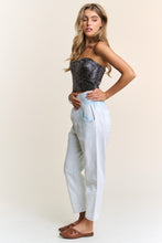 Load image into Gallery viewer, J.NNA Sequin Strapless Bustier Top
