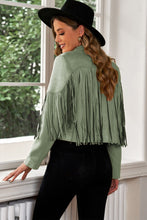 Load image into Gallery viewer, Framed Fringe Cropped Blazer

