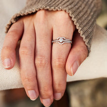 Load image into Gallery viewer, 925 Sterling Silver Inlaid Zircon Heart Ring
