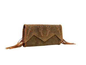 Myra Polly Fringe Clutch