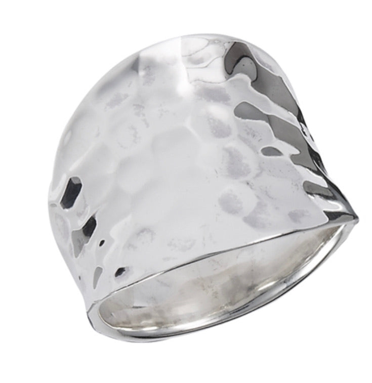 Sterling Silver Hammered Ring