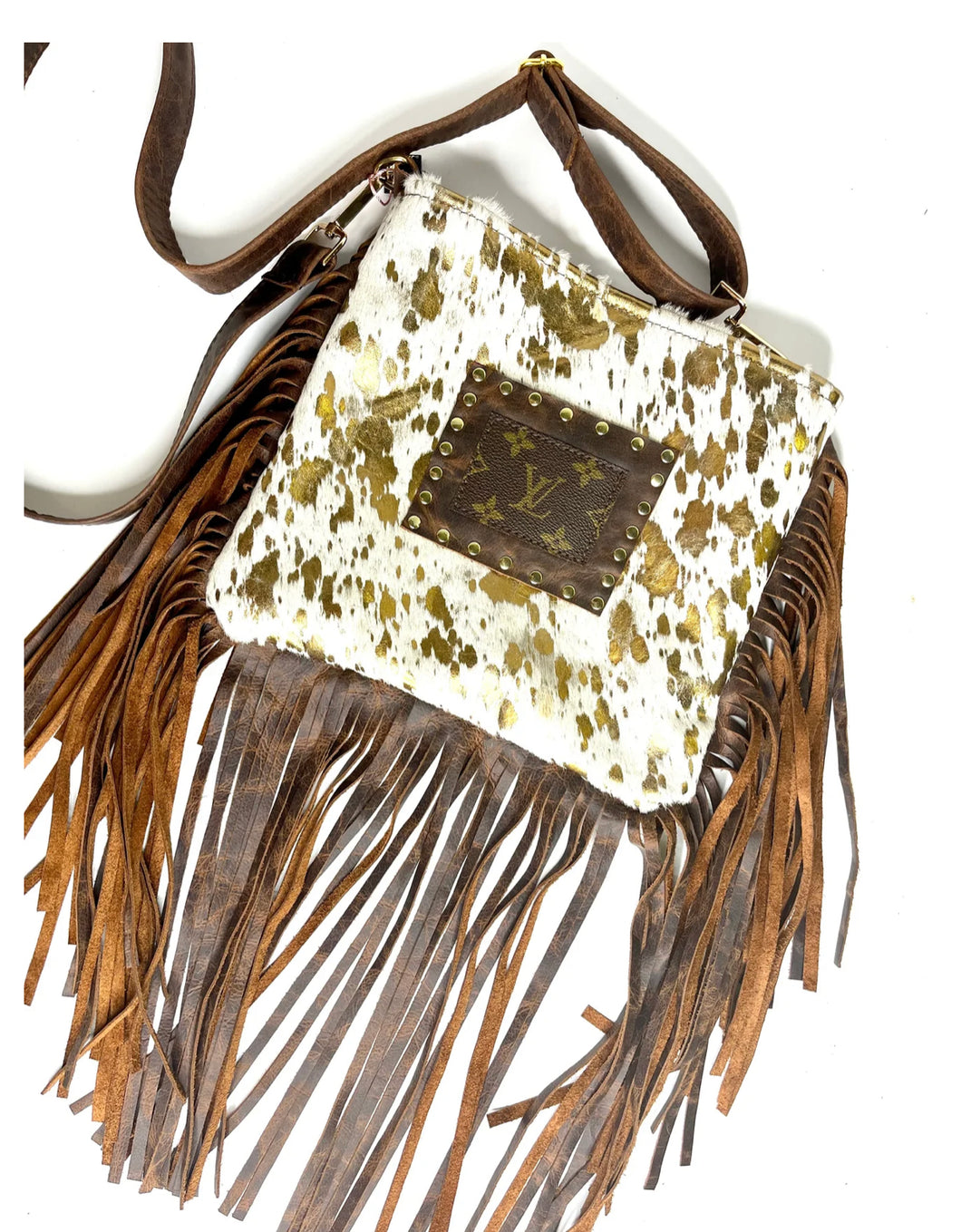 Boho Fringed LV Crossbody